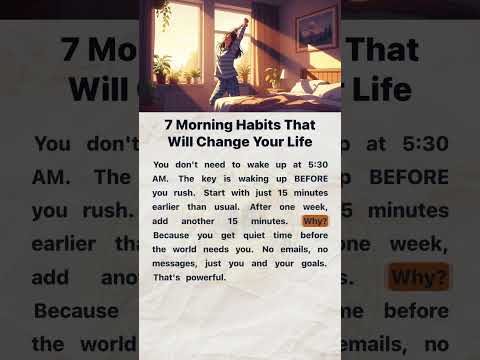 7個讓你人生大轉變的早晨習慣 ⏰ | 英文學習 #晨間習慣 #學英文 (7 Morning Habits That Will Change Your Life ⏰ | Learn English #MorningRoutine #EnglishLearning)