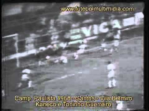 1968 Santos5x1Botafogo RP Gol  Kaneco Toninho