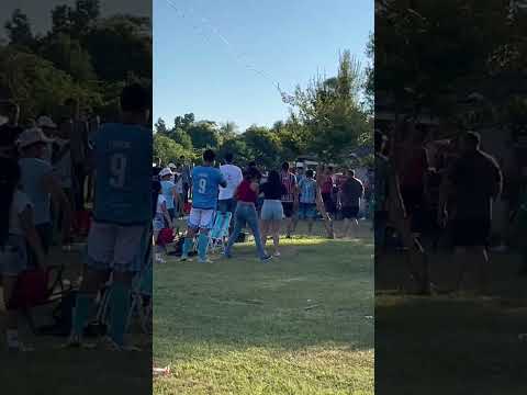 PARTIDO DE FÚTBOL TERMINÓ EN INTENSA RIÑA EN JESÚS