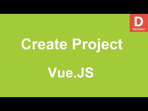 Vue Js Create New Project App in Vue