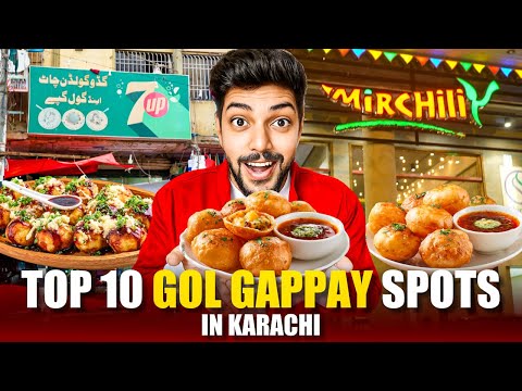 Top 10 Famous Gol Gappay in Karachi | Best Street Food Spots 2025 | You Must Try