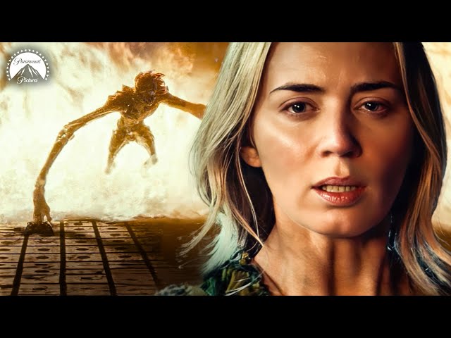 Evelyn Fights Off Alien To Save Her Baby
