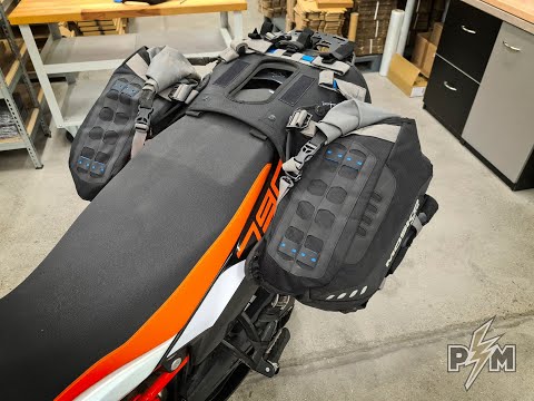 Perun moto KTM 790/890 Billet rack - Large and Mosko moto Reckless 80 v3