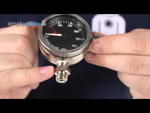 MIFLEX Black Tech Snap Pressure Gauge - www.simplyscuba.com