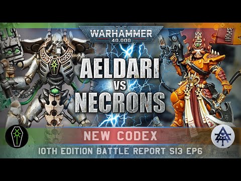 NEW CODEX Aeldari Craftworlds vs Necrons Warhammer 40K Battle Report 10th Edition 2000pts