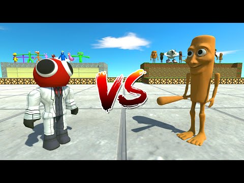 Brainrot Team VS Rainbow Friends - Animal Revolt Battle Simulator