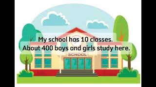 Talk about your school - Nói về trường của bạn.