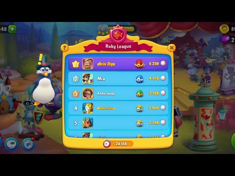 @Fishdom Win Strikes Level 5778 - 5789, Got Temporary 1st Rank in Ruby League.