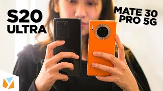 Samsung Galaxy S20 Ultra 5G VS Huawei Mate 30 Pro 5G Comparison Review