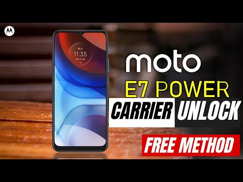 Unlock Motorola Moto E7 Power regional lock by code