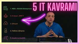 SON 10 Dakikada 5 IT Kavramı - 1.25x : NDA, C-Level, Şikayet ,Yetkiler