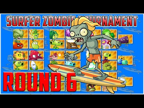 The Surfer Zombie Tournament Round 6 - Plants vs Zombies 2 Epic Tournament