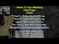 I WENT TO YOUR WEDDING Patti Page 1952 Karaoke Sing A Long Lyrics Guitar Chords Oldies