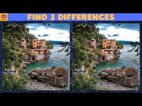 【Find the Difference】Brain Game Puzzle "Portofino" 58