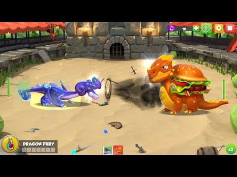 Boss Burger Dragon VS Stardust Dragon ( TURF WAR EVENTS ) - Dragon Mania Legends | Part 1020 HD