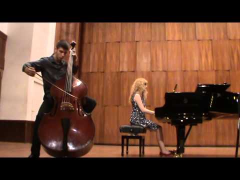 Tchaikovsky Old French Song on Double Bass