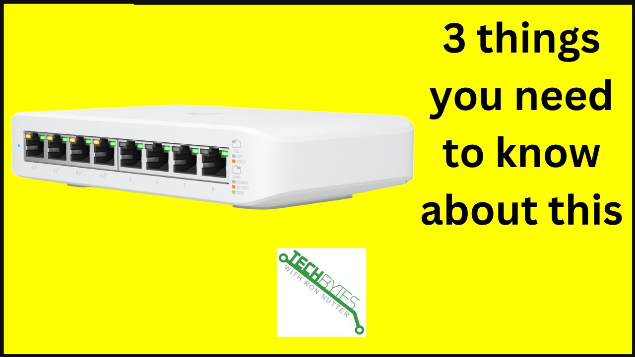 3 things you need to know about the UniFi Lite 8-Port Gigabit PoE+ Compliant Managed Switch