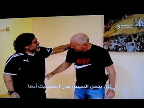 Diego Maradona and Peter Reid after 25 years from the World Cup 1986