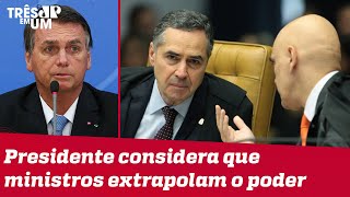 Bolsonaro pede abertura de processo contra Moraes e Barroso
