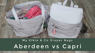 My Elkie & Co Diaper Bags | Aberdeen vs Capri