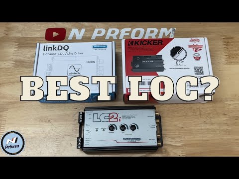 Kicker Keyloc, AudioControl LC2i, WavTech LinkDQ LOC Line Output Converter REW Comparison Review