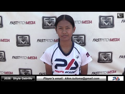 2026 Shyla Gabrillo  - 4.0 GPA - Outfielder Softball Recruiting Skills Vídeo - Preps Academy