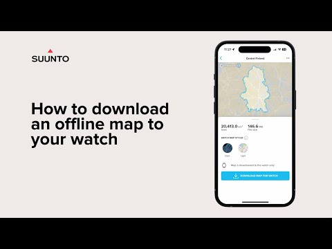 How to download offline maps to your Suunto watch