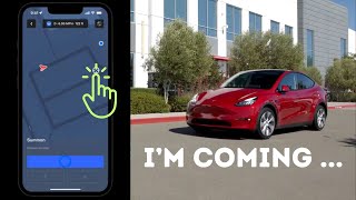 Tesla come here! Watch Tesla Smart Summon in action.