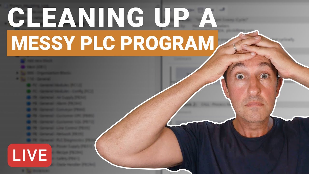 🔴 Live TIA Portal Workshop: Cleaning Up a Messy PLC Program