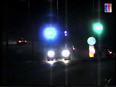 Feuerwehr Stuttgart: ELW, LF24 und RTW zum Gasgeruch, März 1990.