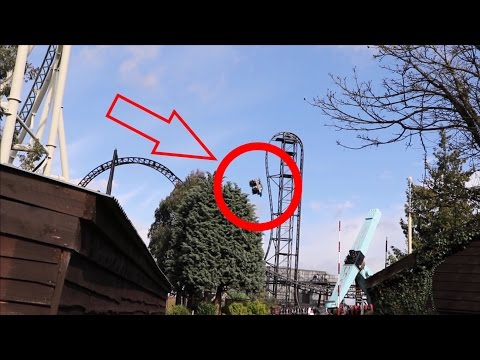 Roller-coaster, Thorpe Park - The Saw - Crash 7/4/16