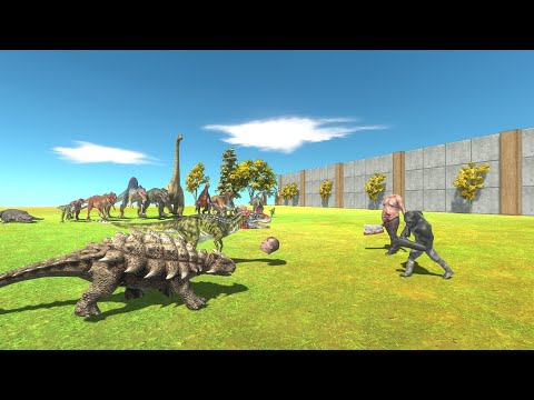 3 VS 2 ALL DINOSAURS WITH REPTILES VS INFERNALS WITH MUTANT PRIMATE - Animal Revolt Battle Simulator