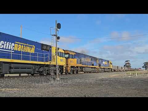 3XM4 PN Steelie + intermodal to Melbourne, 1310, 10/7/24, Dooen VIC