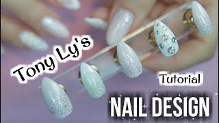 Tony Ly Inspired Nail Design Tutorial - Bling Nails 💖