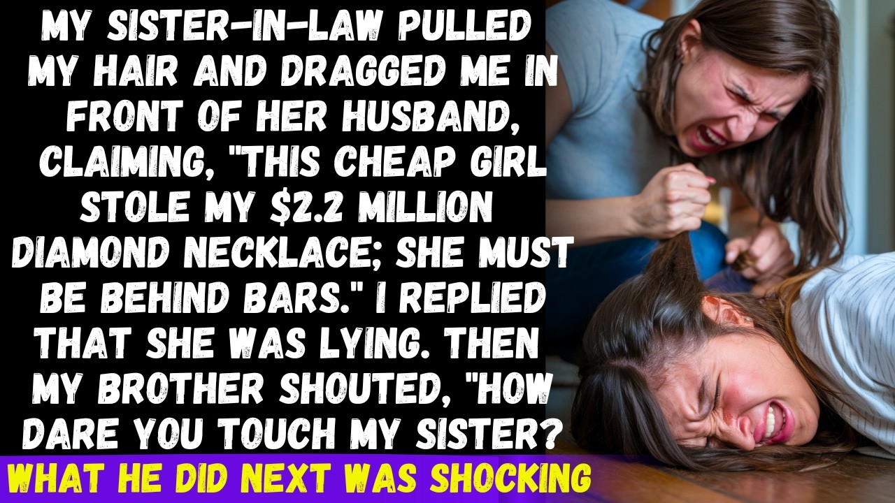 My SIL blamed me for stealing her diamond necklace and pulled my hair. But then she was shocked when