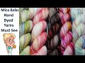 Miss Babs Beautiful Hand-Dyed Yarns from Mountain City, Tennessee  MUST SEE