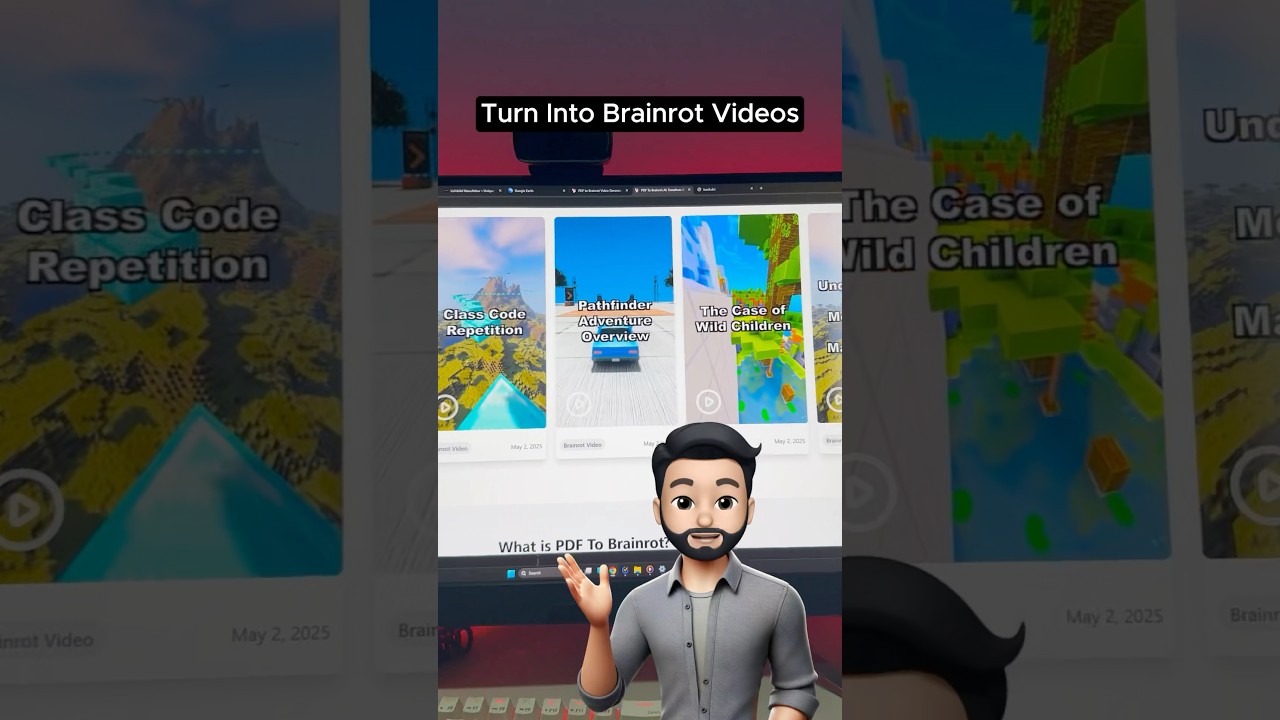 How to turn Boring PDFs into Brainrot Videos #ai #aiwebsites