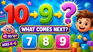 Count Backward from 10 to 0 | Can You Get 10/10 🧠 | Ages 4–6 | Practice 1