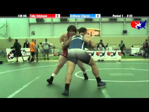 Toby Erickson vs. Anthony Edgren at 2013 ASICS University Nationals - GR