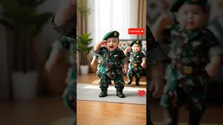 Download lagu Bayi tentara lucu hormat grak #bayilucu #baby #anak #shorts #viral #fyp #trending #trendingshorts mp3