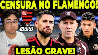 MAIS UMA LESÃO GRAVE NO MENGÃO! FLAMENGO SOFRENDO CENSURA DA CBF!