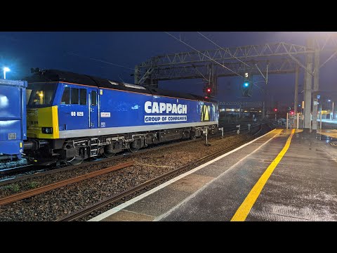 60028 6Q76 Chaddeston Sidings to Carlisle New Yard departing Crewe 19/2/2020