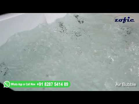 White Zofic 6 x 5 Feet Whirlpool Jacuzzi Hydro Massage Bathtub