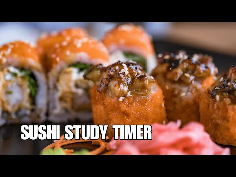 3 Hours Sushi & Japanese Cuisine Ambience | Peaceful Study Timer