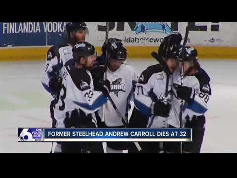 Former Steelhead Andrew Carroll dies at 32