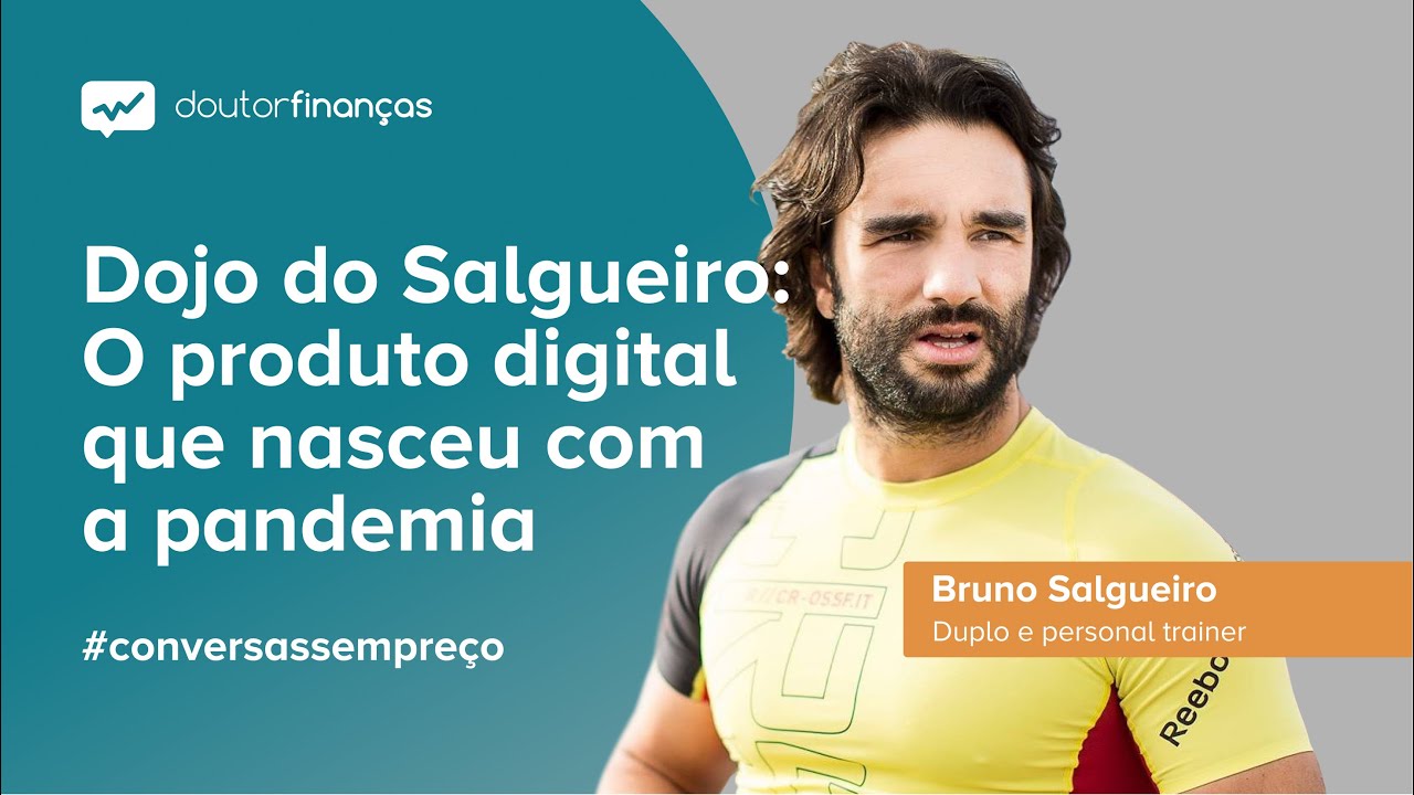 Imagem de um pc portátil onde se vê o programa Conversas sem Preço com a entrevista a Bruno Salgueiro, duplo profissional e personal trainer