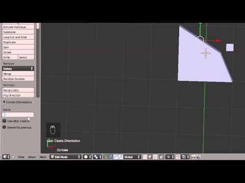 Blender 2.6 custom orientations