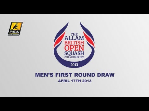 Squash : 2013 Allam British Open Men's Live Draw (Replay)