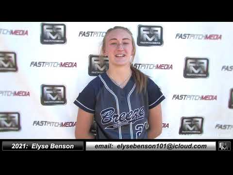 2021 Elyse Benson Athletic Outfield Softball Skills Video - Ca Breeze North State