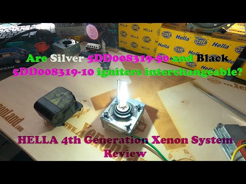 Hella XENON Headlight Igniters: Are Silver 5DD008319-50 and Black 5DD008319-10 Ones Interchangeable?